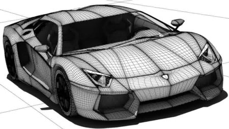 Lamborghini Aventador lp700-4 чертежи