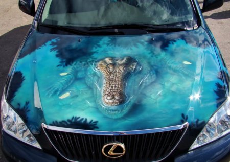 Аэрография на машине