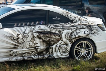 Эскизы винила на авто