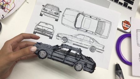 Автомобиль 3d ручкой