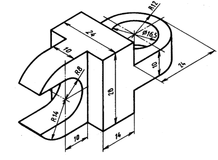 AUTOCAD 3 проекции