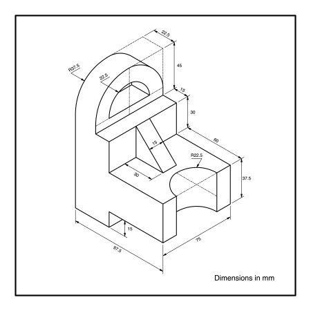 Простой чертежи для 3д печати