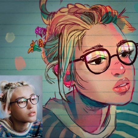 Портрет в мультяшном стиле