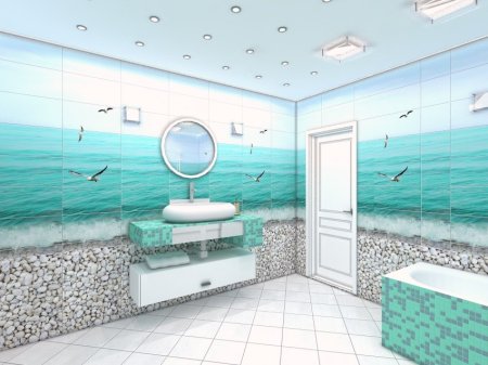 Панели для ванной комнаты морская тематика