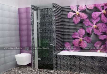 Панель в ванную Орхидея