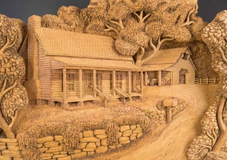 Резьба по дереву картины