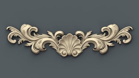 Круглые 3d резьба для CNC завиток