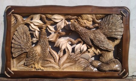 Резьба по дереву пейзажи