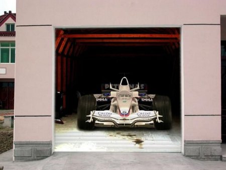 Наклейки воротах гаража