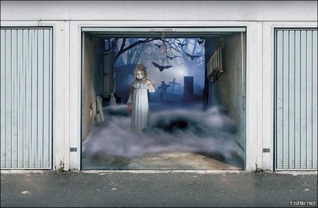 Разрисовать гаражные ворота