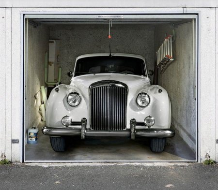 Креативные гаражные ворота