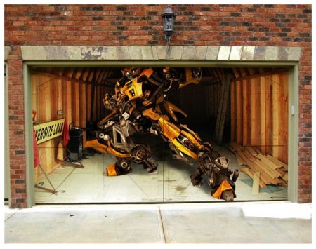 3д наклейки на гаражные ворота