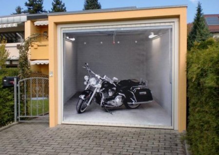 Креативные гаражные ворота