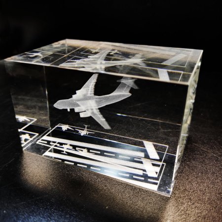 Лазерная гравировка в стекле 3d сувениры