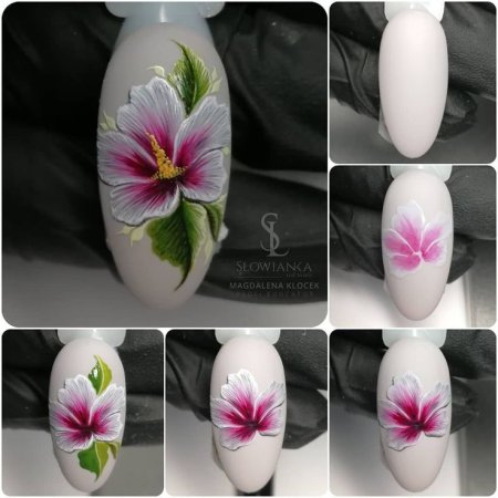 Акварель на ногтях пошагово