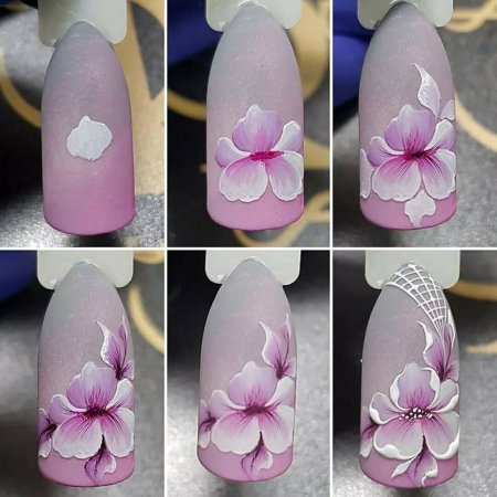 Трехмерные рисунки на ногтях