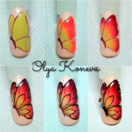 Узоры на ногтях пошагово