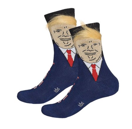 Носки Дональд Трамп с волосами