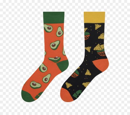 Носок на прозрачном фоне