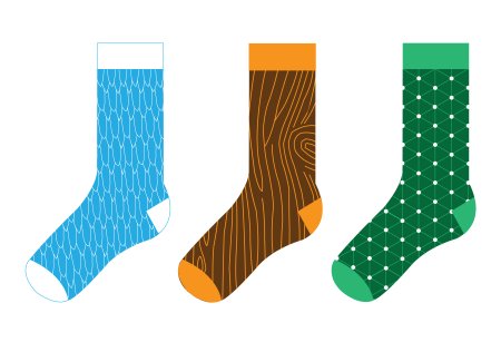 Носки макет