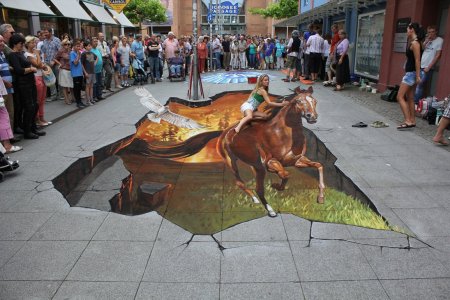 Уличные 3d-рисунки Николая Арндта