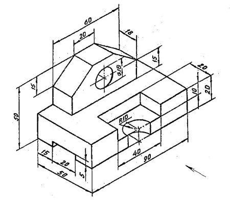 Инженерная Графика задание по 3d Автокад