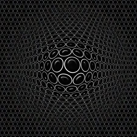 Круг на черном фоне