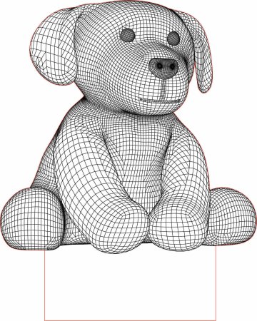 3d светильник макет