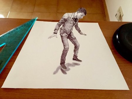 3д рисунок человека