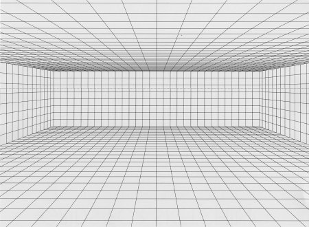 Изометрическая сетка с перспективой