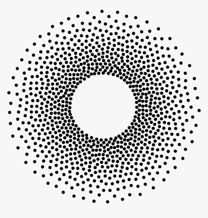 Круг из точек