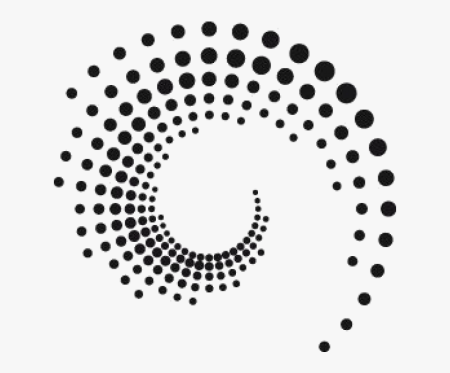 Спираль из точек