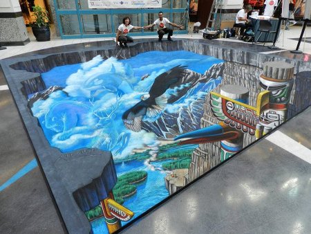 Julian Beever Street Painting