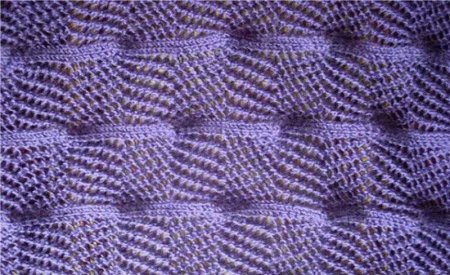 Необычные объемные узоры спицами