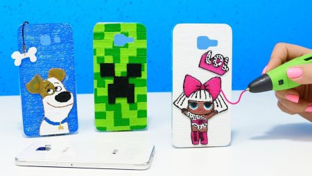 Чехол для телефона 3д ручкой