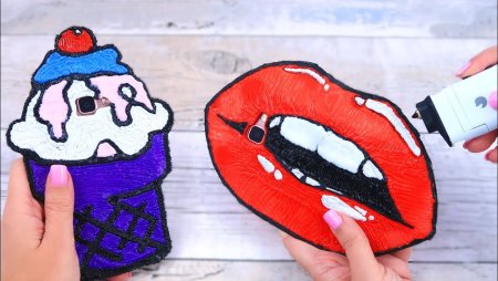 Чехол 3д ручкой