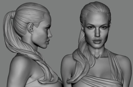 Анджелина Джоли Zbrush
