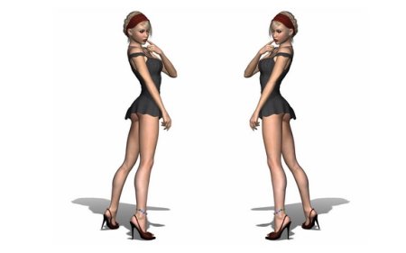 Зд модель девушки