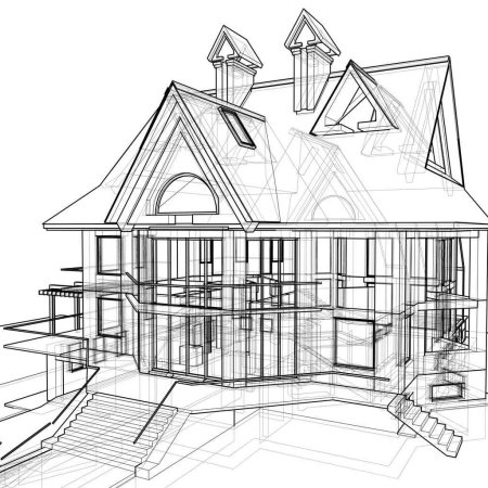 Черчение дома