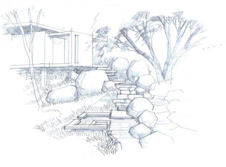 Ландшафт карандашом для начинающих