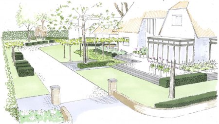 Благоустройство территории дома