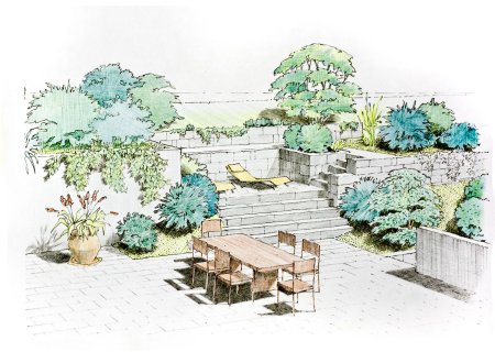 Антураж в ландшафтной архитектуре