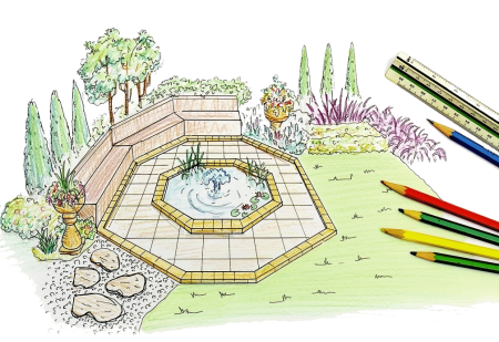 Ландшафтное проектирование эскизы