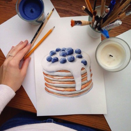 Торт гуашью