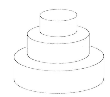 Эскиз торта 3 яруса