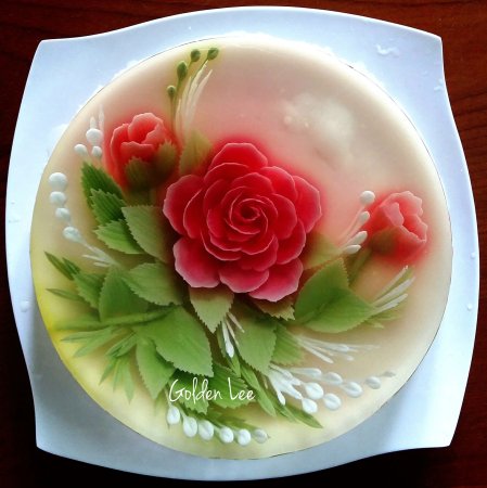 Желейные торты с цветами