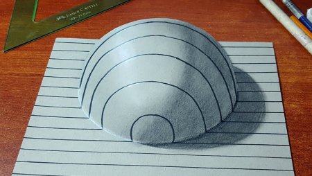 Круг 3д рисунок