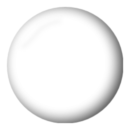 Белый шар на прозрачном фоне