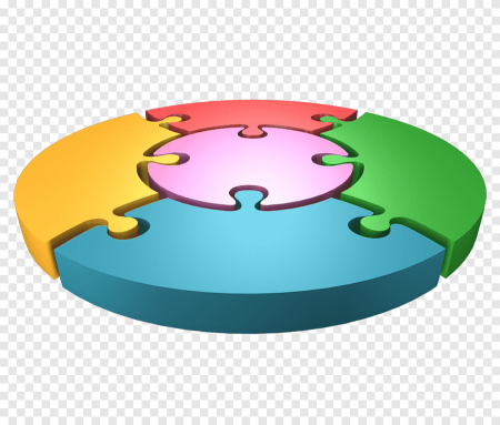 Круг из пазлов