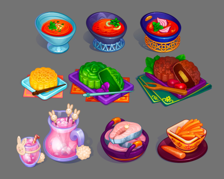 Еда из игр